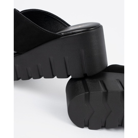 Seastar Sandalias cuña mujer ante negro 5