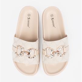 Seastar Flip beige ligero -flops con decoración 2