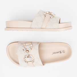 Seastar Flip beige ligero -flops con decoración 3