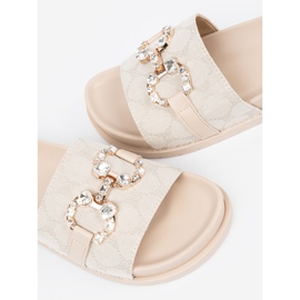 Seastar Flip beige ligero -flops con decoración 4