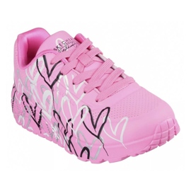 Skechers x JGoldcrown Uno Lite - Metallic Love 314067l -hpmt zapatos rosado 1