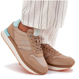 Zapatillas de ante mujeres Big Star RR274A048 Sistema de tonos oscuros Hi-Poly beige 11