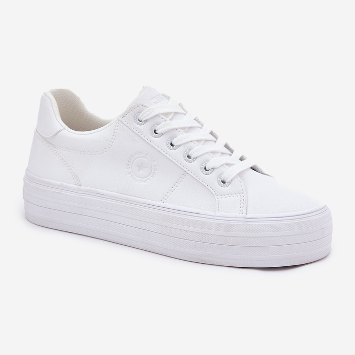 Eco Leather Women's Sneakers on the Big Star RR274298 White Platform blanco 1 Eco Leather Women's Sneakers on the Big Star RR274298 White Platform blanco 1
