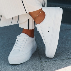 Eco Leather Women's Sneakers on the Big Star RR274298 White Platform blanco 3