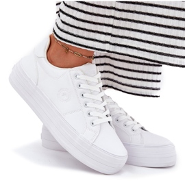 Eco Leather Women's Sneakers on the Big Star RR274298 White Platform blanco 12