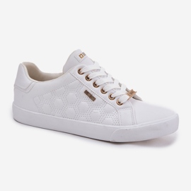 Zapatillas de deporte femeninas con cuero eco big star rr274322 blanco 1