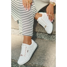 Zapatillas de deporte femeninas con cuero eco big star rr274322 blanco 4