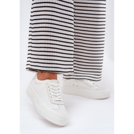 Zapatillas para mujeres en la plataforma Big Star RR274337 White blanco 3