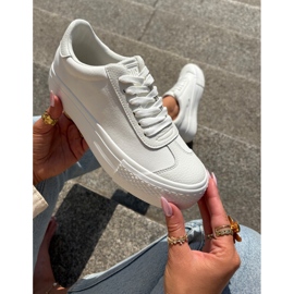 Zapatillas para mujeres en la plataforma Big Star RR274337 White blanco 4