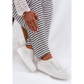 Zapatillas para mujeres en la plataforma Big Star RR274337 White blanco 11