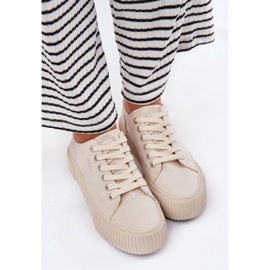 Zapatillas de deporte de material para mujeres Big Star RR274407 beige 13