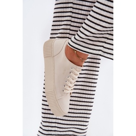 Zapatillas de deporte de material para mujeres Big Star RR274407 beige 5