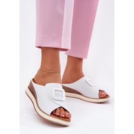 Flip de cuero para mujeres en el Artiker 56C2144 White Wedge blanco 2 Flip de cuero para mujeres en el Artiker 56C2144 White Wedge blanco 2