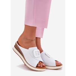 Flip de cuero para mujeres en el Artiker 56C2144 White Wedge blanco 1 Flip de cuero para mujeres en el Artiker 56C2144 White Wedge blanco 1