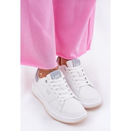 Zapatillas para mujeres en la plataforma Lee Naomi Women Low 50251012.06k White blanco 5