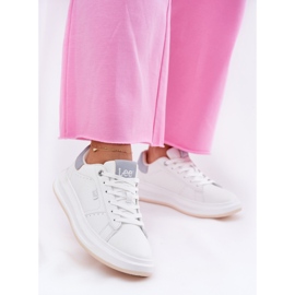 Zapatillas para mujeres en la plataforma Lee Naomi Women Low 50251012.06k White blanco 2