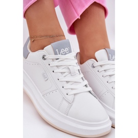 Zapatillas para mujeres en la plataforma Lee Naomi Women Low 50251012.06k White blanco 8