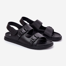 Big Star RR174086 Sandalias de cuero para hombres negro 1