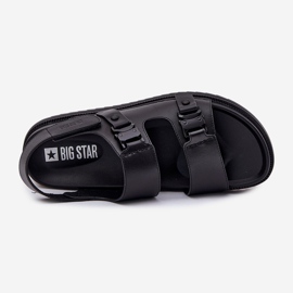 Big Star RR174086 Sandalias de cuero para hombres negro 2