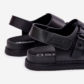 Big Star RR174086 Sandalias de cuero para hombres negro 6