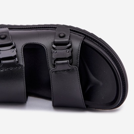 Big Star RR174086 Sandalias de cuero para hombres negro 4