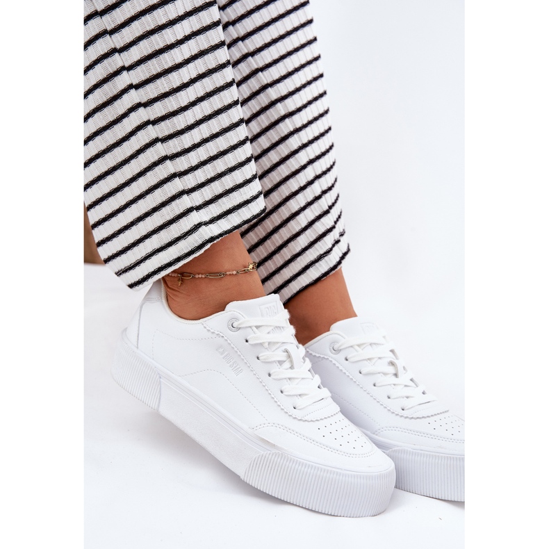 Zapatillas de cuero con bajo Eco Big Star RR274303 White blanco 1