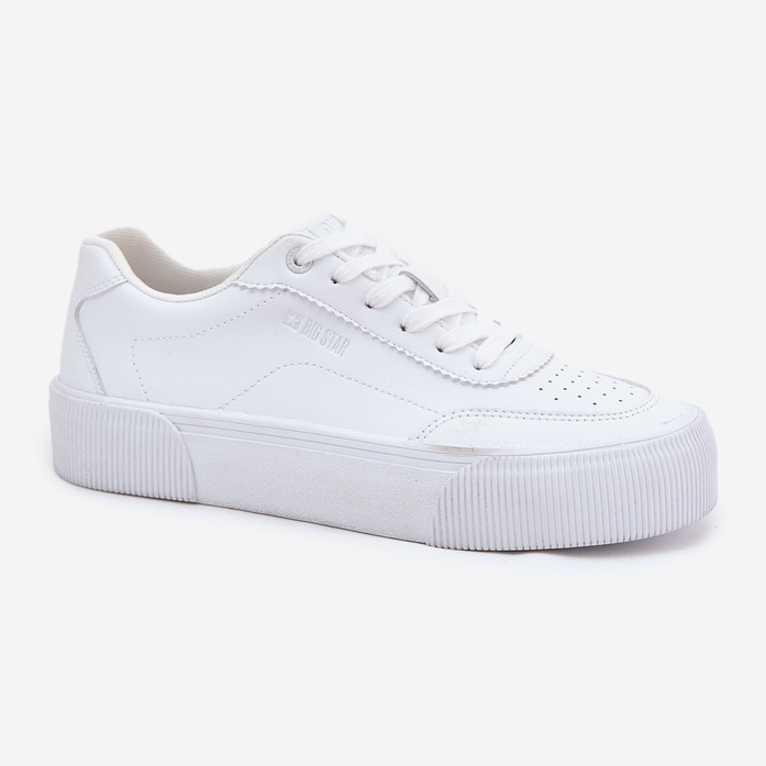 Zapatillas de cuero con bajo Eco Big Star RR274303 White blanco 2