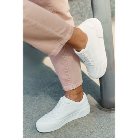 Zapatillas de cuero con bajo Eco Big Star RR274303 White blanco 6