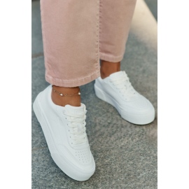 Zapatillas de cuero con bajo Eco Big Star RR274303 White blanco 8