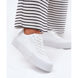 Zapatillas de cuero con bajo Eco Big Star RR274303 White blanco 4