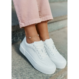 Zapatillas de cuero con bajo Eco Big Star RR274303 White blanco 9