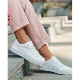 Zapatillas de cuero con bajo Eco Big Star RR274303 White blanco 11