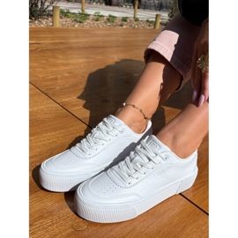 Zapatillas de cuero con bajo Eco Big Star RR274303 White blanco 5