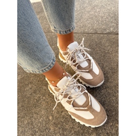 Zapatos de cuero para mujeres Artiker 56C1738 Beige-Gold 4