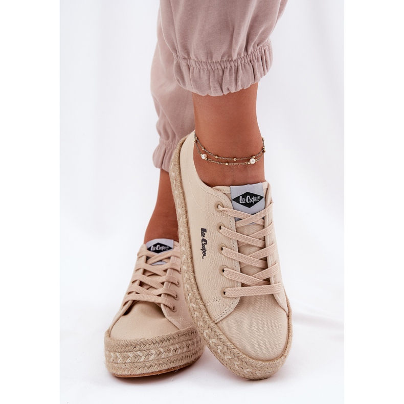 Zapatillas para mujeres con Lee Cooper LCW-25-44-3215 Braid beige 2