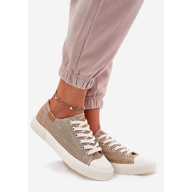 Zapatillas de deporte de material para mujeres Big Star RR274795 beige 1