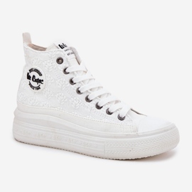 Zapatillas para mujeres en la plataforma Lee Cooper LCW-25-44-3209L White blanco 11