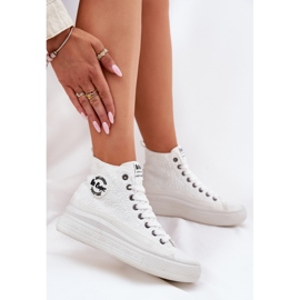 Zapatillas para mujeres en la plataforma Lee Cooper LCW-25-44-3209L White blanco 9