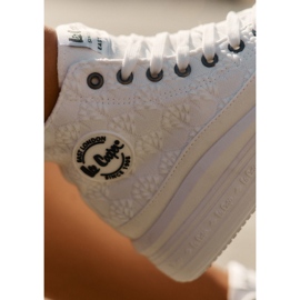 Zapatillas para mujeres en la plataforma Lee Cooper LCW-25-44-3209L White blanco 8