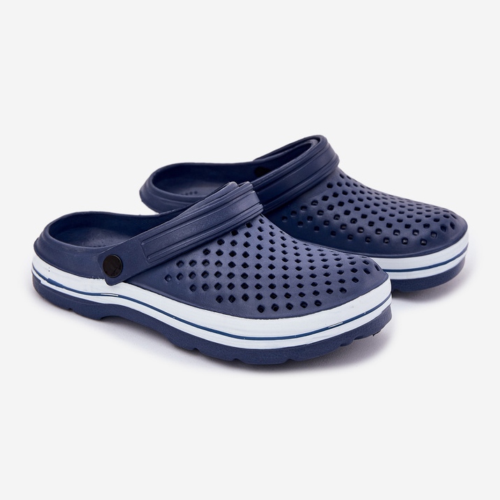 EVento Zapatillas de espuma azul azul marino para hombres 1 EVento Zapatillas de espuma azul azul marino para hombres 1