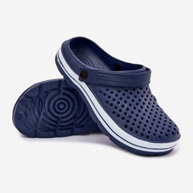 EVento Zapatillas de espuma azul azul marino para hombres 3