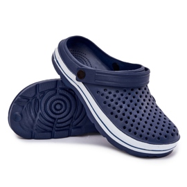 EVento Zapatillas de espuma azul azul marino para hombres 5