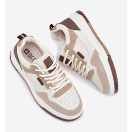 Zapatillas masculinas Big Star RR174604 beige 4