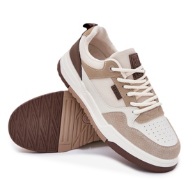 Zapatillas masculinas Big Star RR174604 beige 8