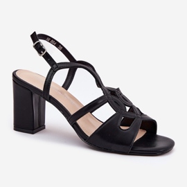 Sandalias de alto rendimiento para mujeres Sergio Leone Sk884 Negro 4