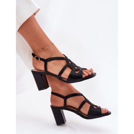 Sandalias de alto rendimiento para mujeres Sergio Leone Sk884 Negro 5
