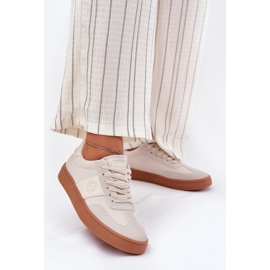 Zapatillas de deporte femenino Big Star RR274806 beige 2