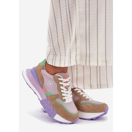 Zapatillas de ante femeninas en la plataforma de sistema rosa de alta polla Big Star RR274815 1