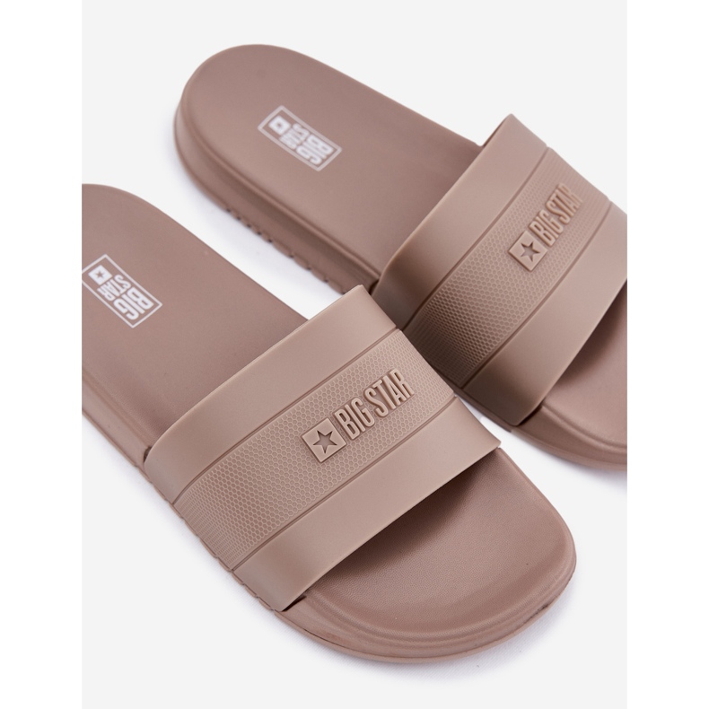 Big Star RR174A048 Flops de espuma para hombres beige 2