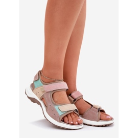 Sandalias de cuero para mujeres McKeylor 95347 beige 1